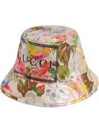 Gucci Fedora With Floral Print - White