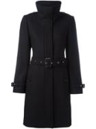 Burberry 'gibbsmoore' Trench Coat, Women's, Size: 10, Black, Cotton/acetate/cupro/wool