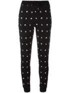 Mcq Alexander Mcqueen Swallow Print Trackpants - Black