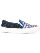 Markus Lupfer Panelled Slip-on Sneakers