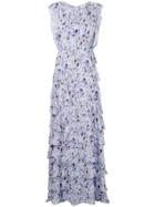 Giuseppe Di Morabito Floral Print Tiered Dress - Blue