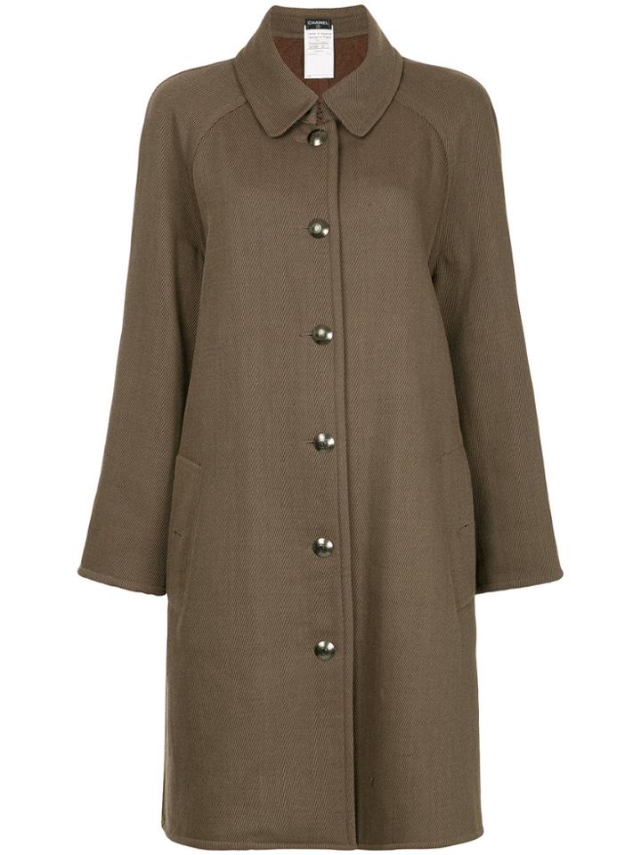 Chanel Vintage Loose Fit Coat - Green