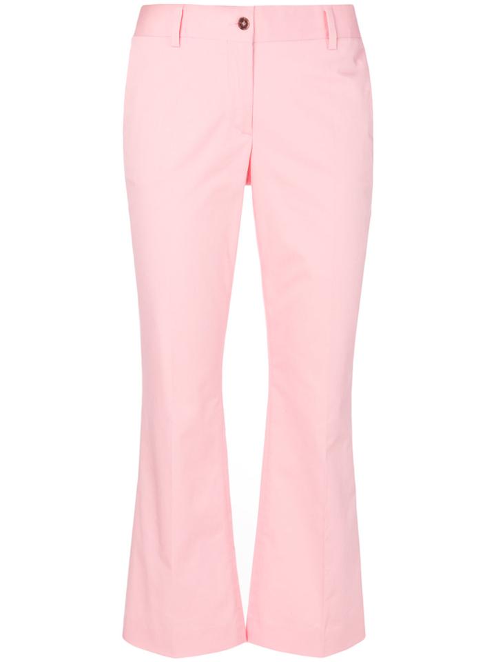 Alberto Biani Flared Trousers - Pink & Purple