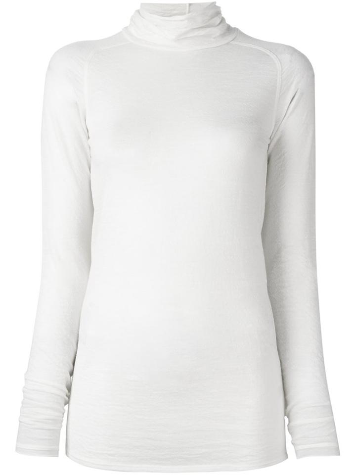 Forte Forte Roll Neck Jumper, Women's, Size: 0, White, Virgin Wool