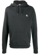 Karl Lagerfeld Gd Small Karl Patch Hoodie - Black