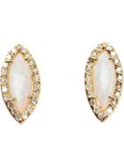 Kimberly Mcdonald White Opal And Diamond Stud Earrings