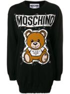 Moschino Ready To Bear Knit Dress - Black