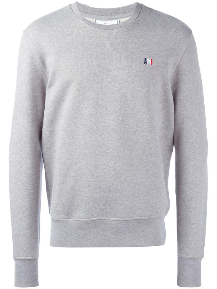 Ami Alexandre Mattiussi Small Ami Sweatshirt - Grey