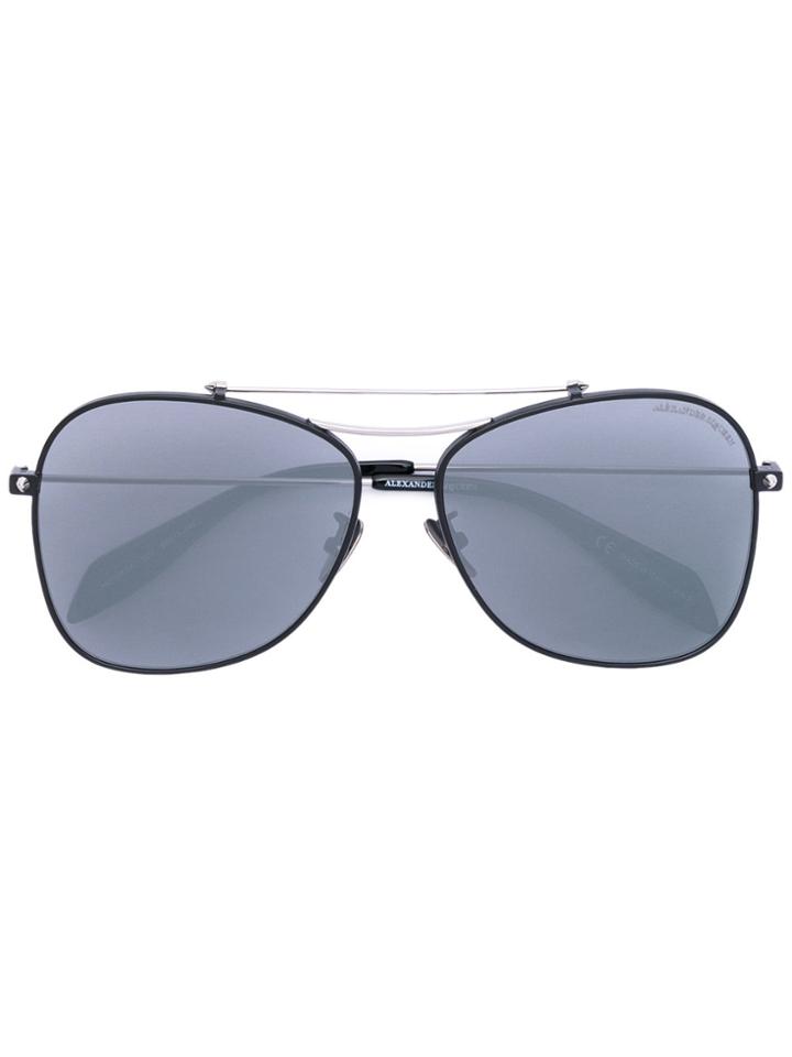 Alexander Mcqueen Eyewear Aviator Sunglasses - Grey