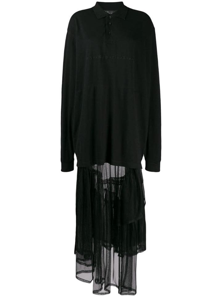 Barbara Bologna Asymmetric Maxi Dress - Black