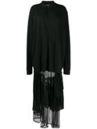 Barbara Bologna Asymmetric Maxi Dress - Black