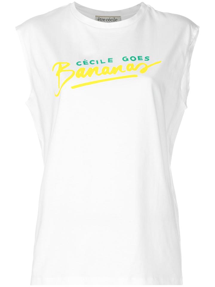 Être Cécile Banana T-shirt - White