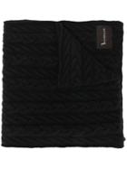 Billionaire Cable Knit Scarf - Black