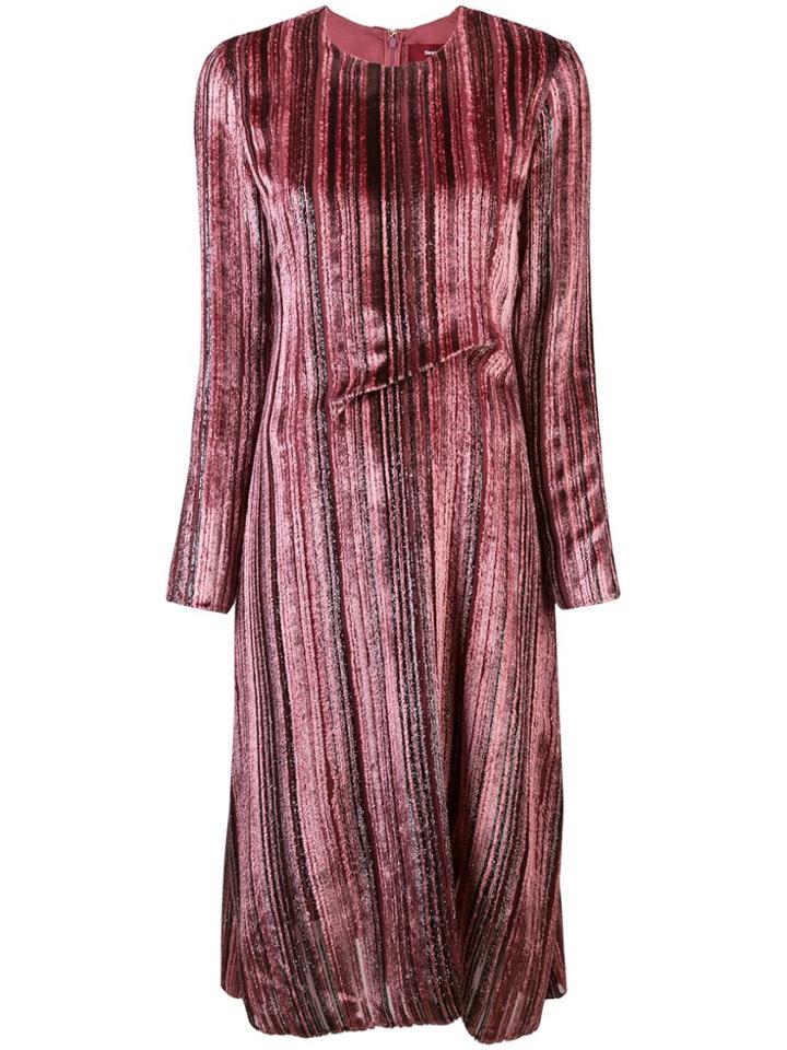 Sies Marjan Textured Flared Dress - Pink