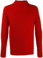 Barena Rollneck Wool Sweater - Red