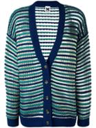 Round Neck Cropped Cardigan, Women's, Size: Small, Blue, Wool/viscose/polyamide/metallic Fibre, M Missoni