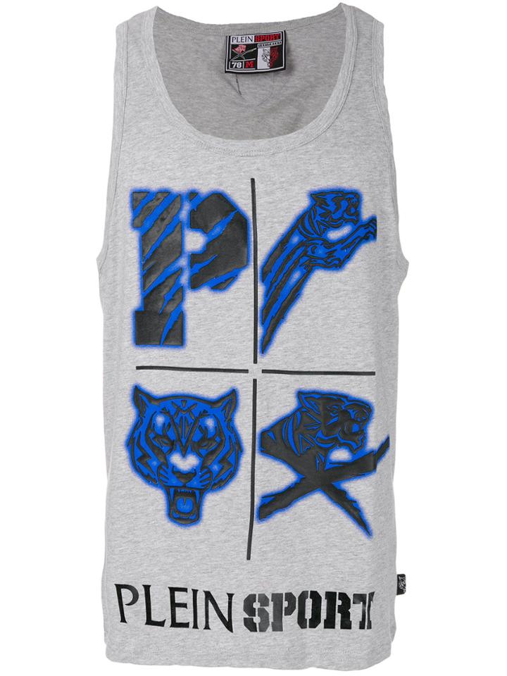 Plein Sport Printed Tank Top - Grey