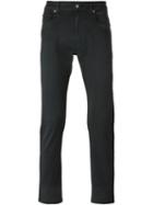 Versace Straight Leg Jeans, Men's, Size: 33, Black, Cotton/spandex/elastane
