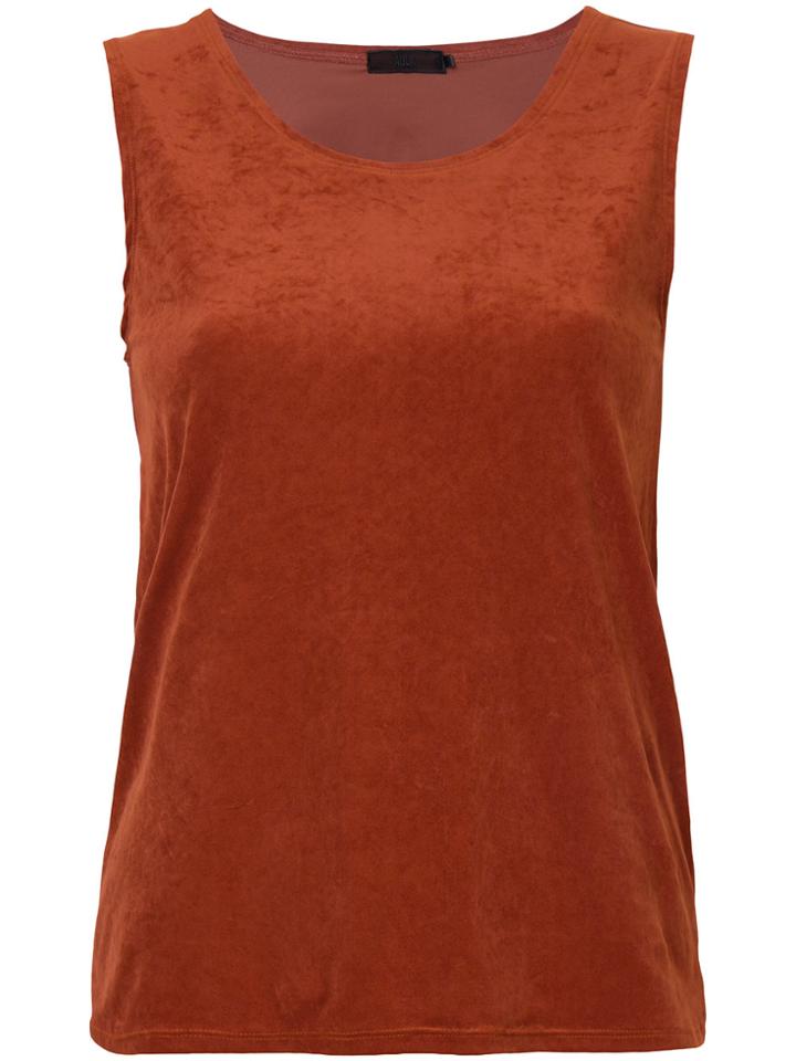 Aula Back Cutout Detail Tank Top - Yellow & Orange