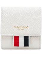 Thom Browne Clasped Leather Small Coin Case - White