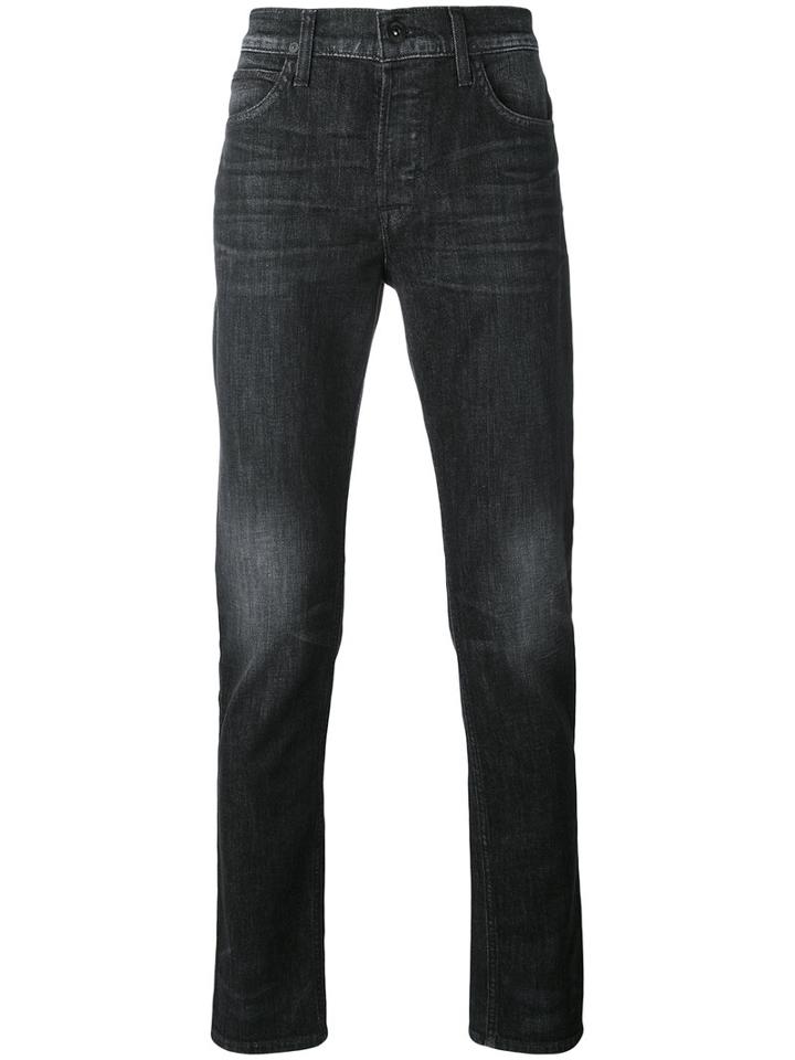 Hudson - Straight Leg Faded Jeans - Men - Cotton/spandex/elastane - 33, Grey, Cotton/spandex/elastane