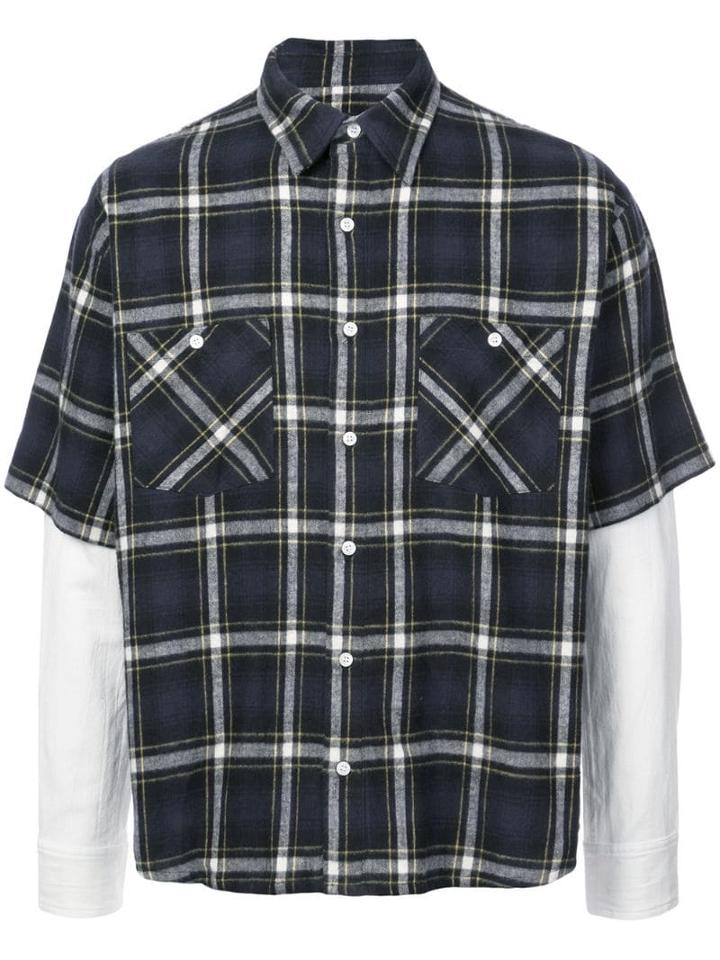 Adaptation Check Short-sleeve Shirt - Blue