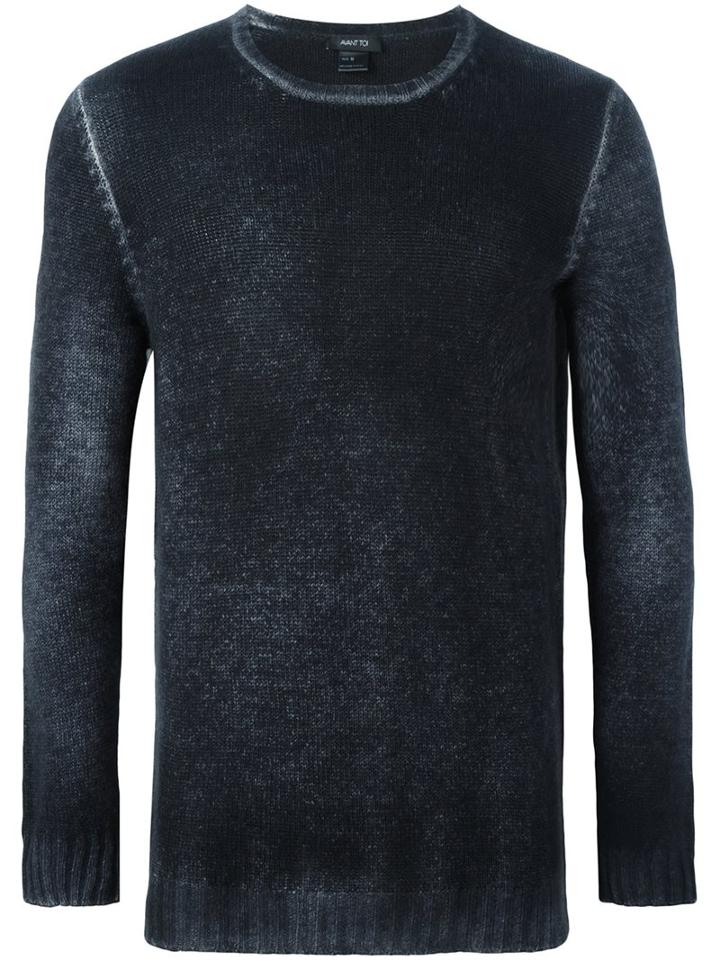 Avant Toi Cashmere Jumper, Men's, Size: Small, Black, Cashmere