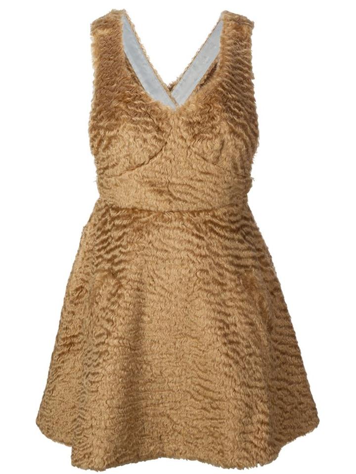 Sretsis Faux Fur A-line Dress