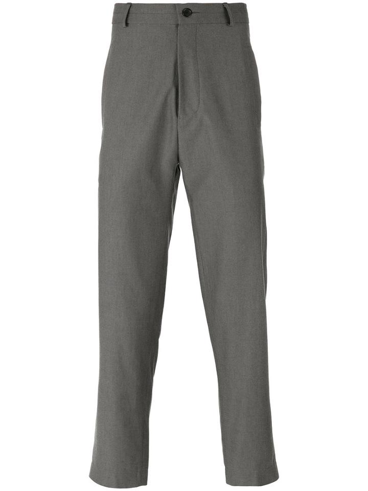 Société Anonyme - 'cheval' Trousers - Men - Cotton - M, Grey, Cotton