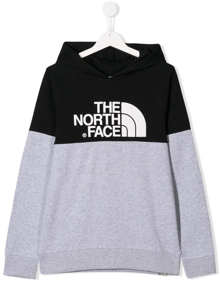 The North Face Kids Contrast Logo Hoodie - Black