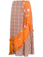 Preen Line Nevah Checked Skirt - Neutrals