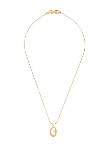 Givenchy Pre-owned Logo Pendant Necklace - Gold
