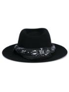 Maison Michel Felt Thadee Hat With Bandanna