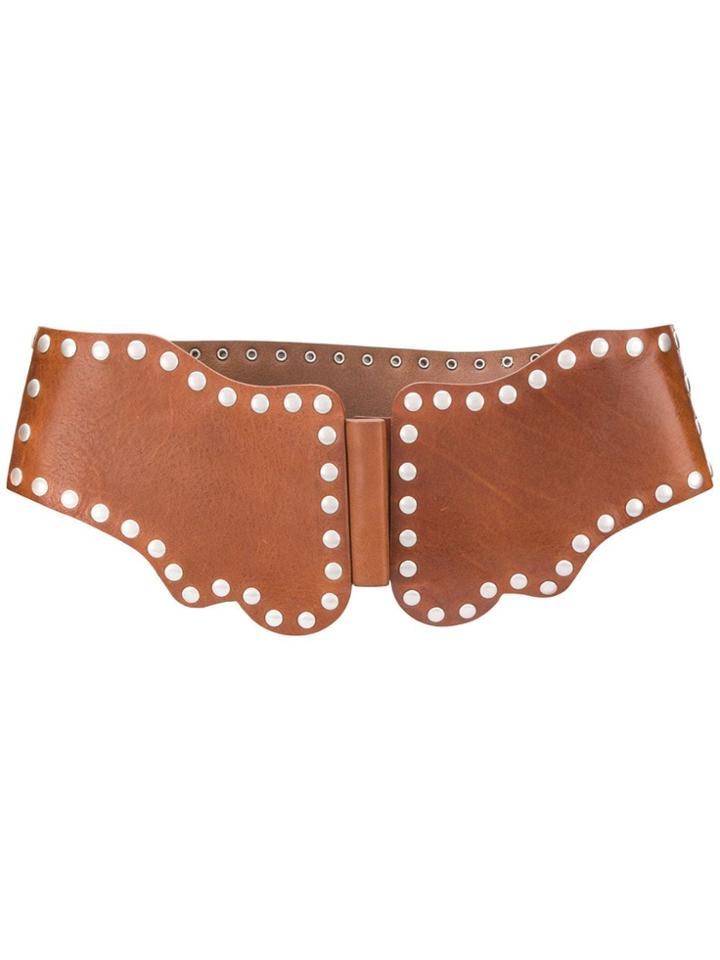 Isabel Marant Stud-embellished Belt - Brown