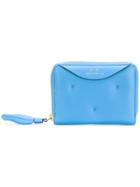 Anya Hindmarch Quilted Chubby Small Zip Around Wallet - Blue