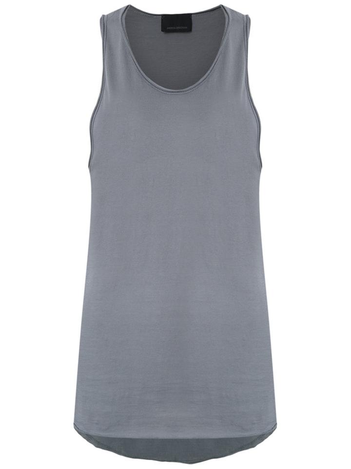 Andrea Bogosian Tank Top, Women's, Size: Medium, Grey, Cotton