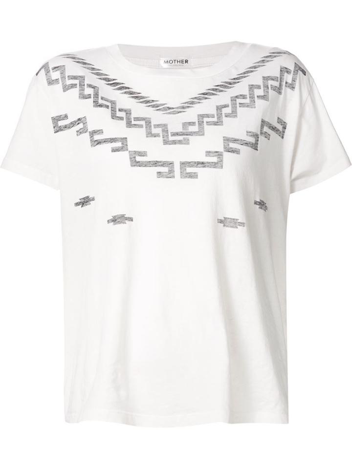 Mother Geometric Print T-shirt