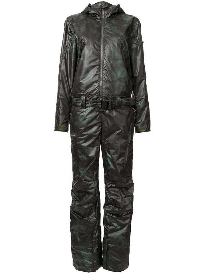 Kru Padded Hooded Jumpsuit, Women's, Size: Medium, Green, Polyester