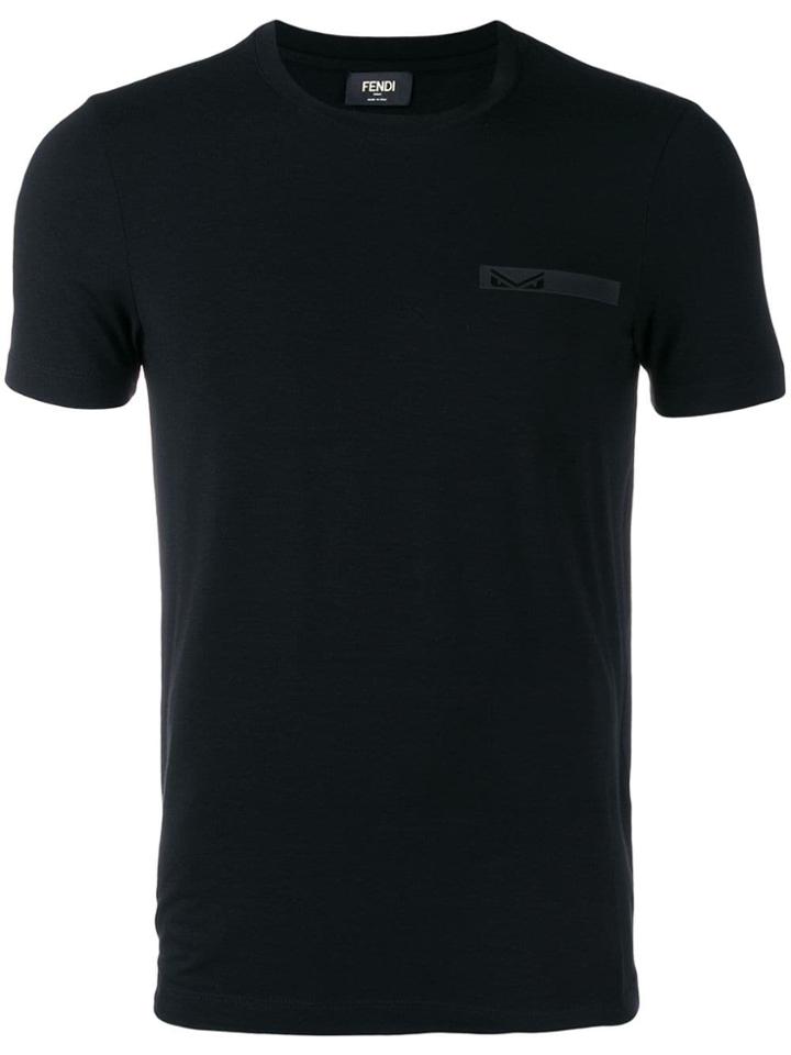 Fendi Stretch-fit Eye T-shirt - Black