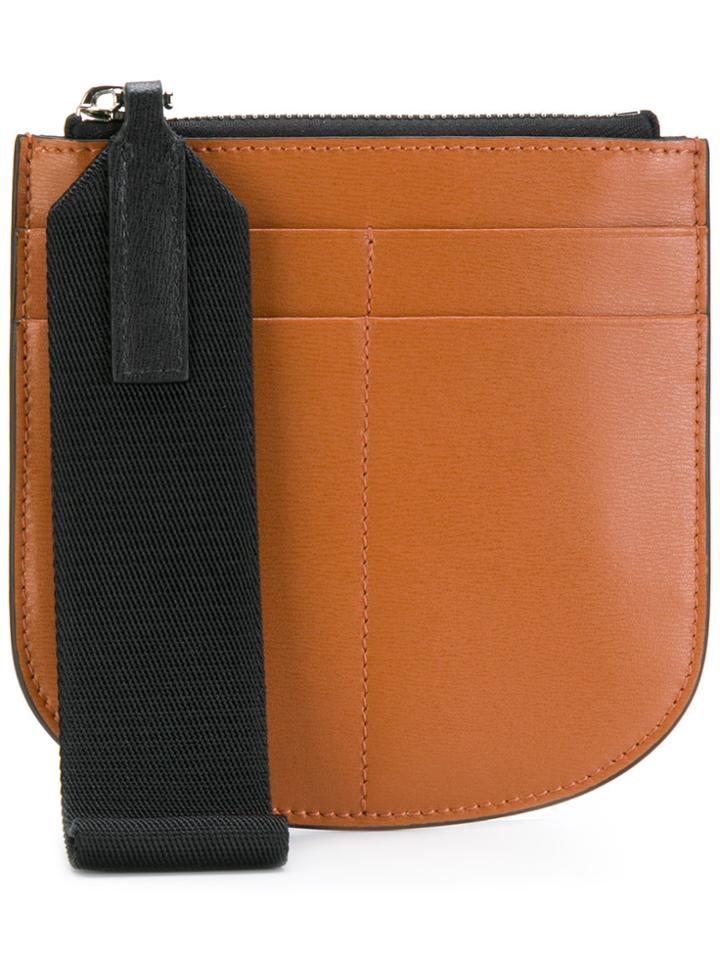 Marni Curved Coin Purse - Brown