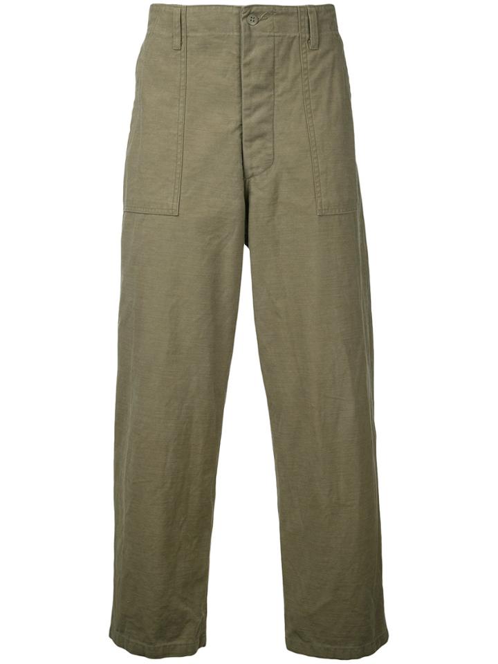 Gold / Toyo Enterprise Back Satin Utility Trousers - Green