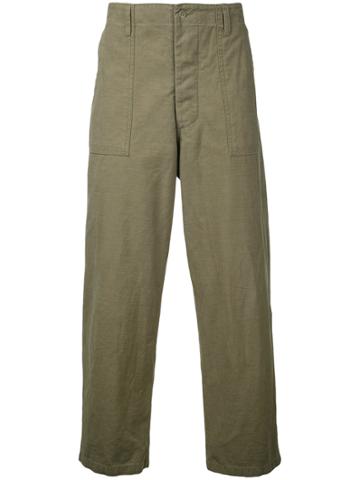 Gold / Toyo Enterprise Back Satin Utility Trousers - Green