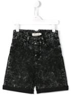 Andorine - Acid Fade Shorts - Kids - Cotton/polyester/spandex/elastane - 4 Yrs, Black