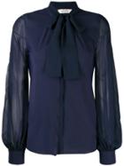 Dorothee Schumacher Pussy Bow Blouse - Blue