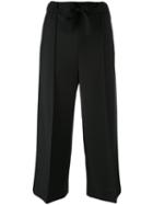 Fendi - Cropped Tailored Trousers - Women - Polyamide/viscose/mohair/wool - 42, Black, Polyamide/viscose/mohair/wool