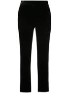 Marchesa Cropped Flared Trousers - Black