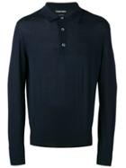 Tom Ford Long-sleeve Polo Shirt - Blue
