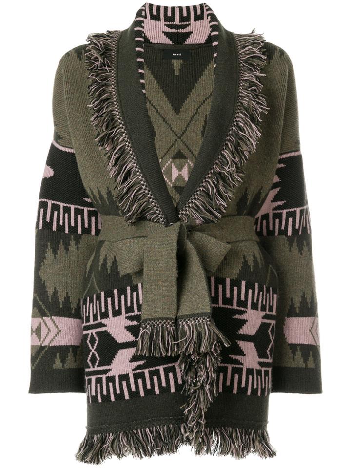 Alanui Oversized Cardigan - Green