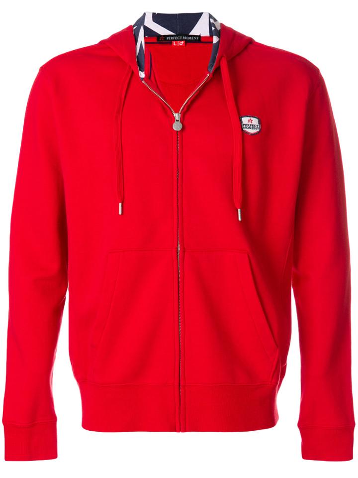 Perfect Moment Zipped Up Jacket - Red