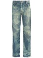 424 X Armes Bleach Treated Jeans - Blue